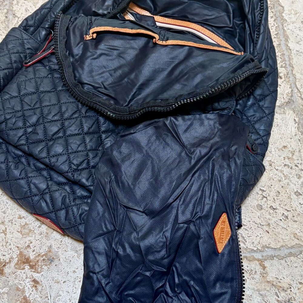 MZ Wallace Quilted Black Metro Backpack Deluxe - Picture 5 of 7